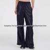 LULU ZGLY6 Women's Mid-Waist Straight Wide-Leg Yoga and Tennis Pants