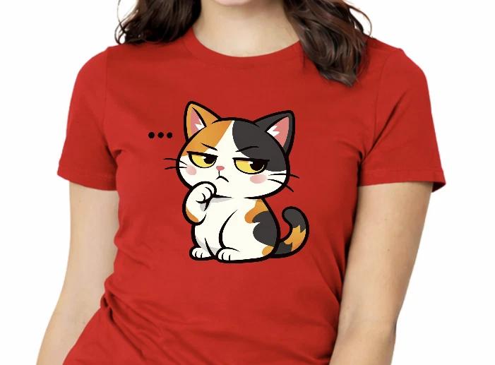 Cute Judging Cat Shirt – Funny Side Eye Cat T-shirt – Sassy Cartoon Cat Graphic 3XL