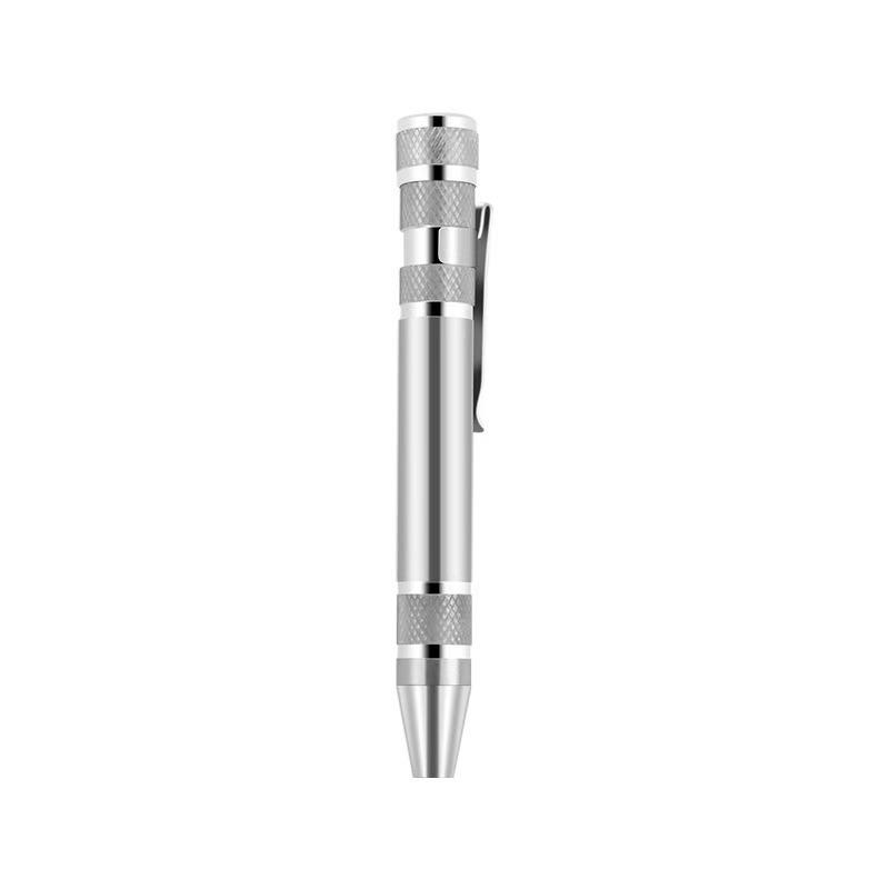Screwdriver 8-in-1 Aluminum Alloy Tool Pen Precision Flathead and Phillips Screwdrivers