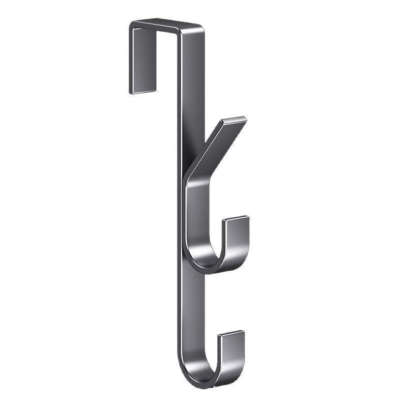 Vertical No-Punch Door Hooks - For Clothes, Bags & Accessories - Various Sizes & Colors - Strong Load-Bearing