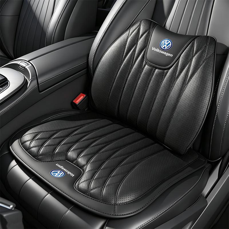 EFG1 Volkswagen Car Seat Cushion Lumbar Support Set Accessories For VW GTI Polo Golf MK6 Passat B6 Tiguan Arteon T-ROC Jetta ID.3 CC
