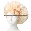 Satin Ribbon Round Silk Sleep Cap with Bowknot: Wide Brim Hair Care and Bath Hat