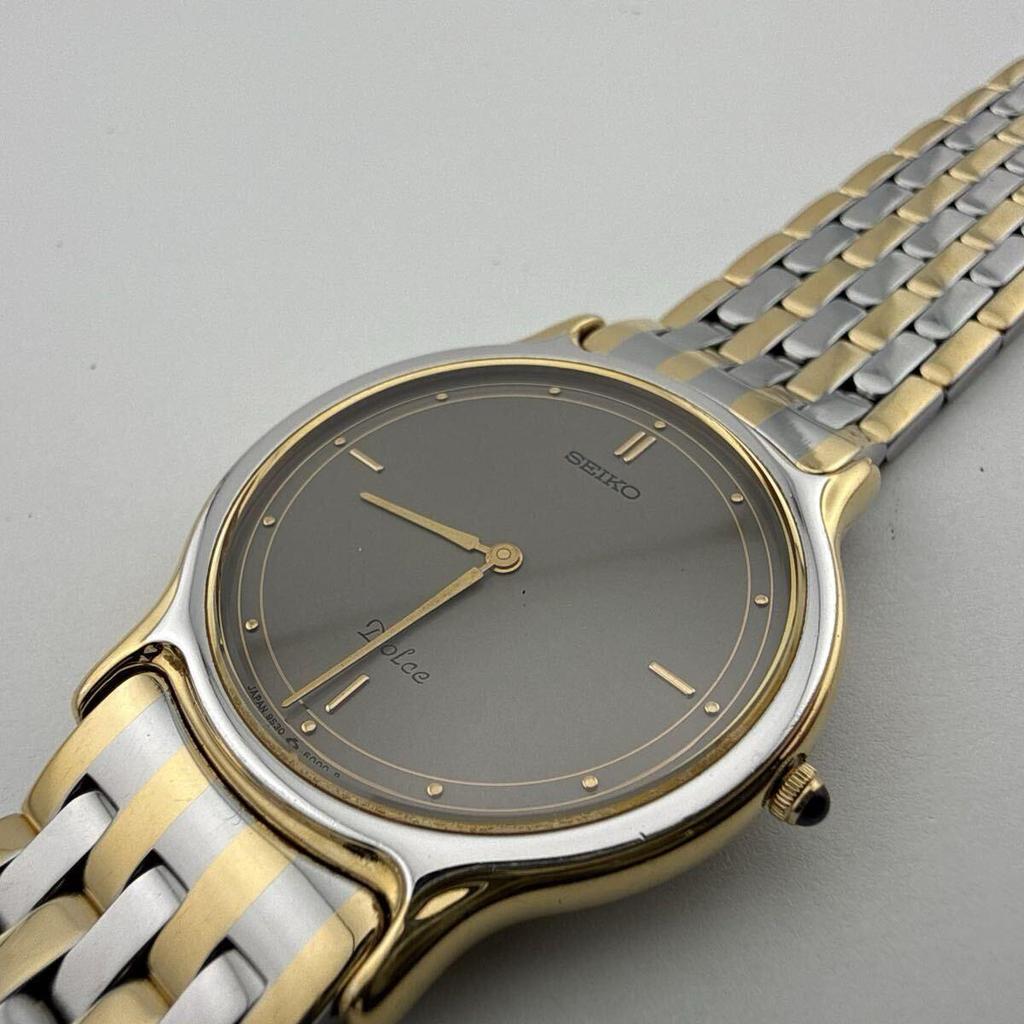 SEIKO 9530-6000 Seiko DOLCE Men's watch Quartz Working item Battery replaced [P425]