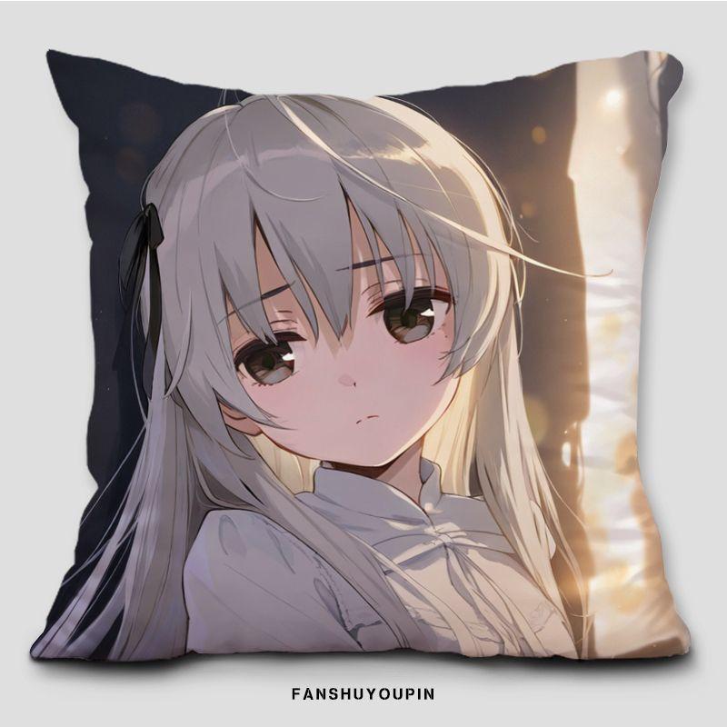Kasuga-Ye-Qiong surrounding pillowcase sofa bedside student dormitory back cushion cover Qiongmei game anime pillowcase
