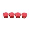 4 Pcs Cigarette Lighter Plug Socket Cap Aluminium Alloy Power Outlet Dust Cover for Vehicles with 12V Accessory Plug Red