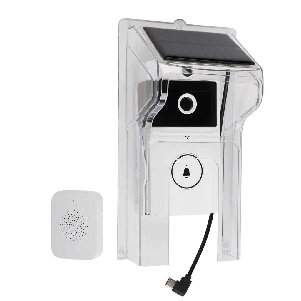 Wifi Doorbell Wireless Video Doorbell Solar Charging Waterproof Cover For Night Vision Two-Way Intercom Home Security Doorbell