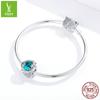 S925 Silver-Plated Platinum Beaded Accessories, Literary And Retro Pattern Bracelet Beads Loose Beads