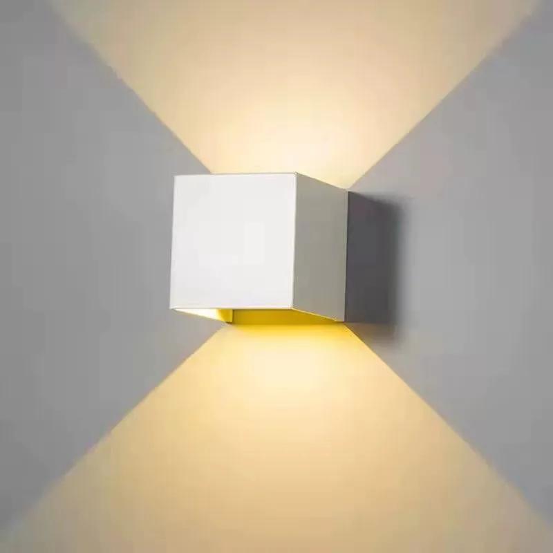 6-12W Waterproof LED Wall Light Outdoor Wall Lamp Hotel Exterior Double-Head Corridor Living Room Porch Up Down Pillar Lights