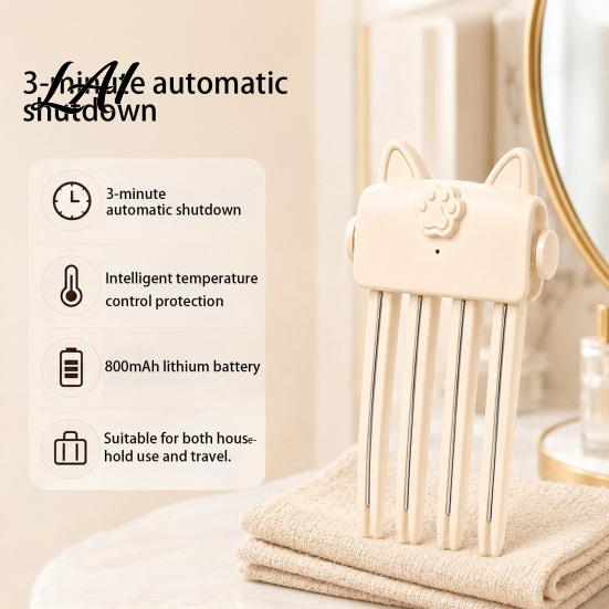 Lifteur de racines pour coiffage à chaud Pince chauffante pour volume des cheveux fins et plats Peigne électrique Gonfleur avec 2 réglages Volumisant Gonflé Naturel Relevage Thermique