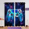 Cheap 3D Cool Children's Game Handle Curtains Game Controller Curtains 2 Panel Children's Room Bedroom Living Room Decor