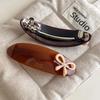 Acetate Sweet Bow Hairpins Large Barrettes Headdress Spring Clip Hair Clips  For Women Girls