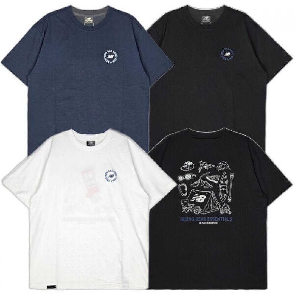 

New Balance Unisex Frozen Camping Graphic ShorT Sleeve T overfiT Nbnee22443 (03)Dark Navy/095(M)