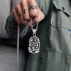 Stainless Steel Buddha Pendant Necklace, Vintage Faith Men'S Necklace