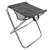 Outdoor Portable Folding Stool Aluminium Alloy Train Painting Camping Folding Stool Plus Size Silver Grey