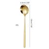 304 Stainless Steel Flat-Bottomed Spoon For Home Soup Chinese Western Food Adult Spoon Round-Bottomed Palace Spoon