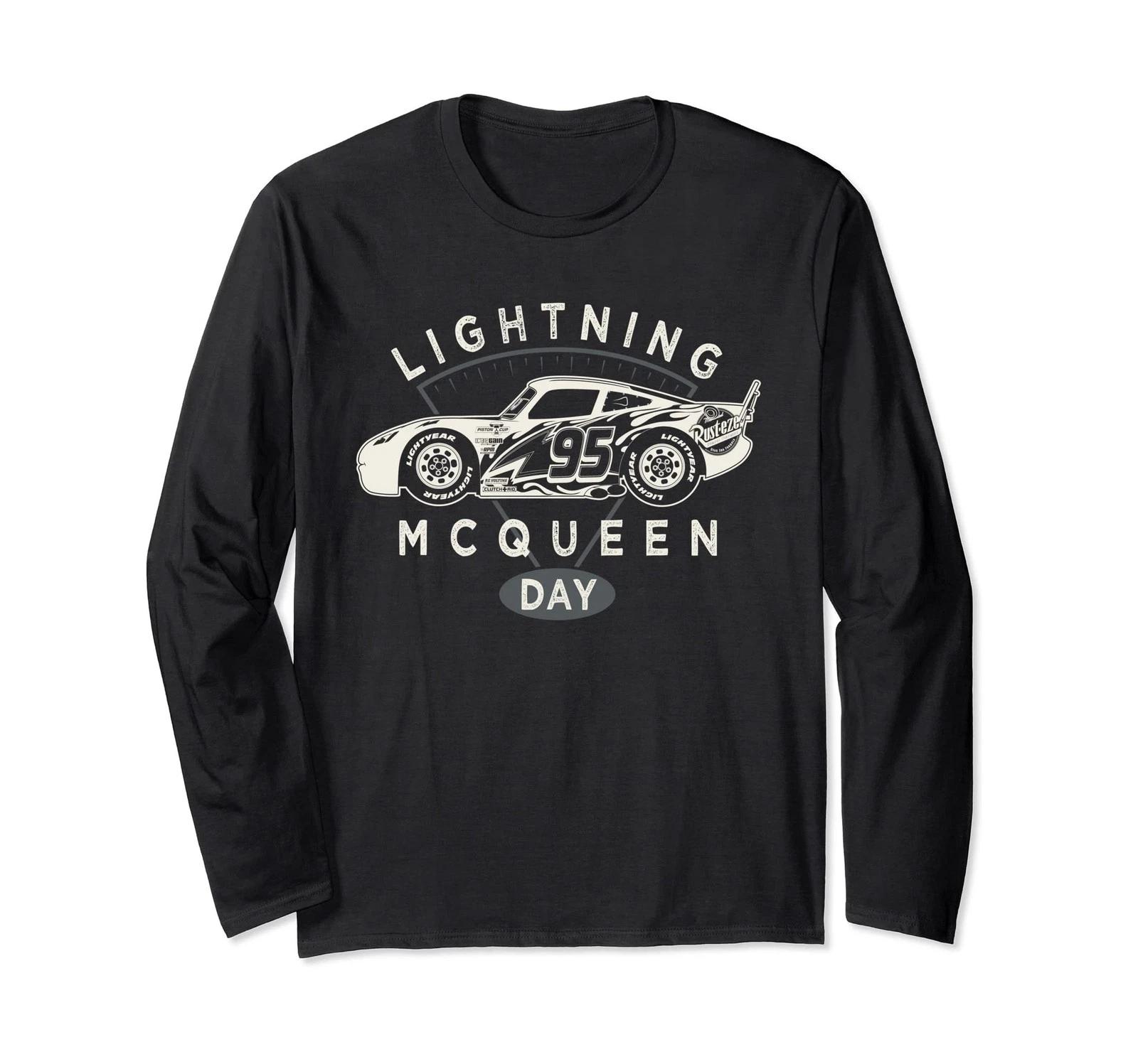 Disney And Pixar S Cars 95 Profile Lightning Mcqueen Day Long-Sleeve T-Shirt_ 2XL