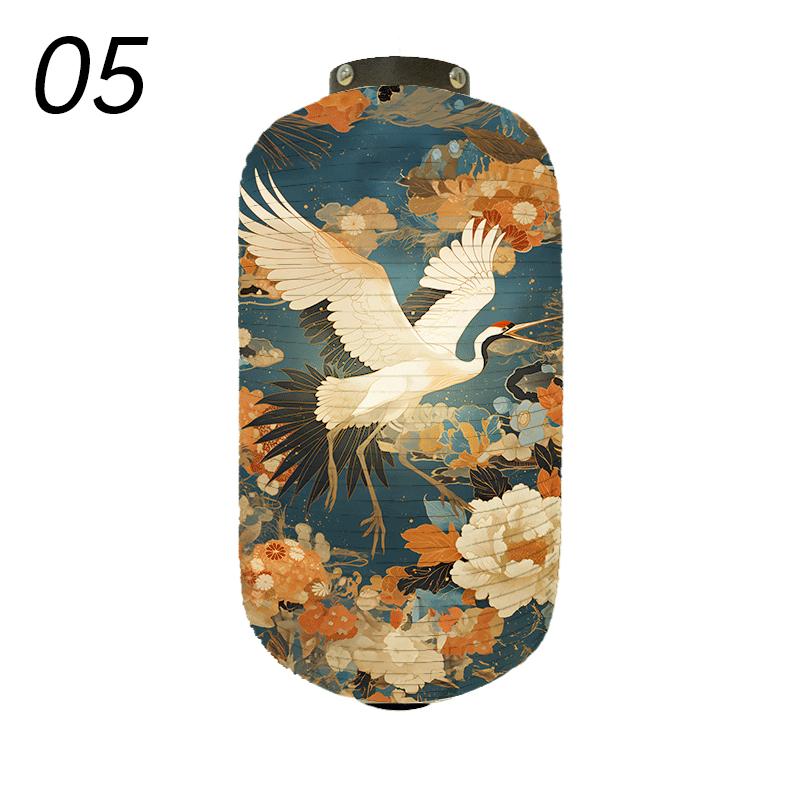 Japanese Style Traditional Cloth Lantern Crane Izakaya Sushi Restaurant Decor Signboard Party Festival Outdoor Decor Lantern