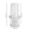 Silicone Oil Bottle Brush Push Type Dustproof Oil Dispenser Easy To Clean Transparent Sauce Brush Barbecue/Cooking/Marinating