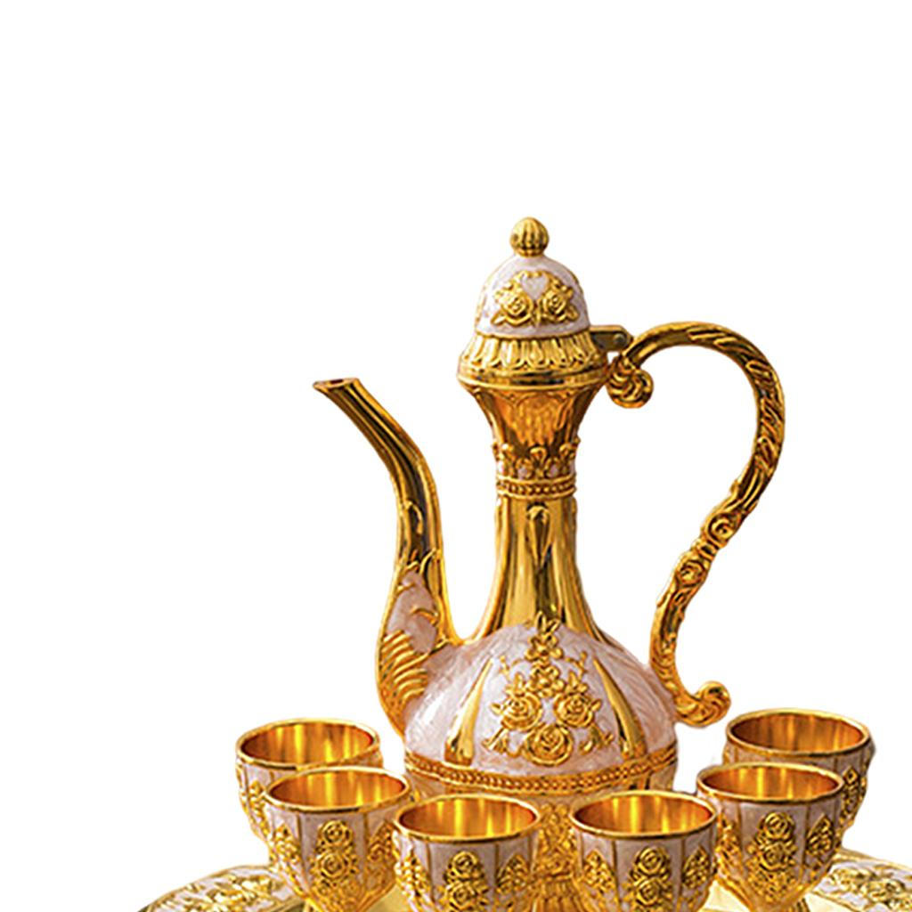 Set 6 Cups Noble Spirits Decorative Dispenser Decoration Collection Plate