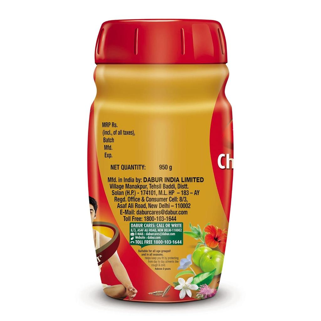 Dabur Chyawanprash 950g | Boosts Immunity, Builds Strength & Stamina | Daily Family Health Supplement with Amla, Giloy & Ashwagandha