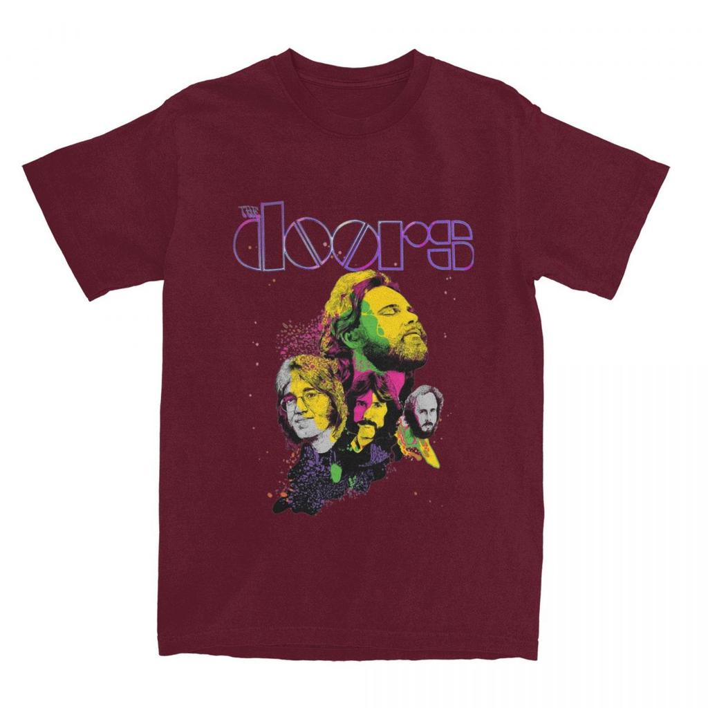 Jim Morrison Doors Band T-Shirt Accessoires Herren Damen Reine Baumwolle Verrücktes T-Shirt Kurzarm Kleidung Geschenkidee