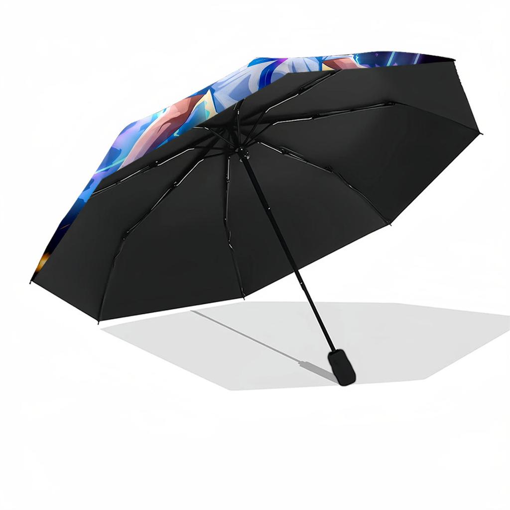 Ronaldo's Cr7 Football Legend Compact Travel Automatic Umbrella Retractable Design with 8-Rib Durability Foldable Design All-Season Use Stylish Access