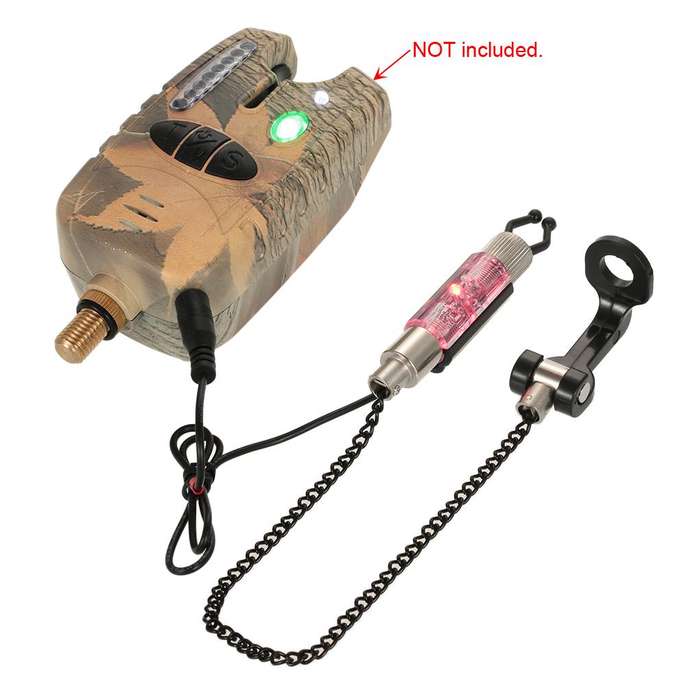 Fishing Illuminated Indicator Iron Fishing Bite Alarm Chain Hanger  LED Illuminated Indicator