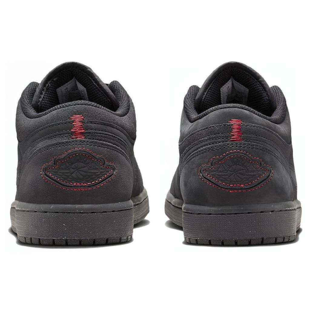 Air Jordan 1 Low SE Craft Mörk Rökig Röd Herr Sneakers Grå Mörk-Rök-Grå Varsity-Röd FD8635-001
