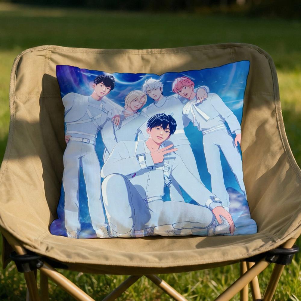 Kpop PPLAVE Cushion Cover Soft Reversible Durable Pillow Cover MultiScene Use for Home Car Daily Comfort