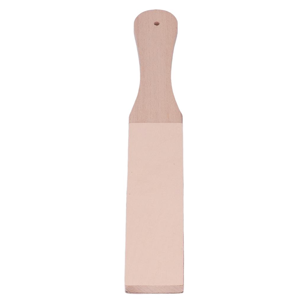 Double Sided Leather Strop Quick Sharpening Beech Wood Leather Sharpening Strop Portable   Leather Honing Strop for Leather
