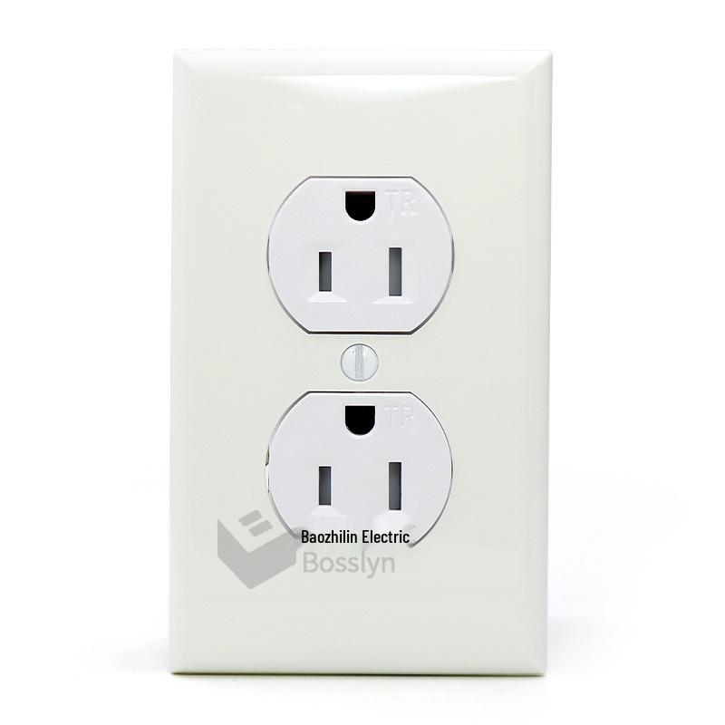 Highly Recommended 15A US Standard Double Wall Power Socket (5-15R)