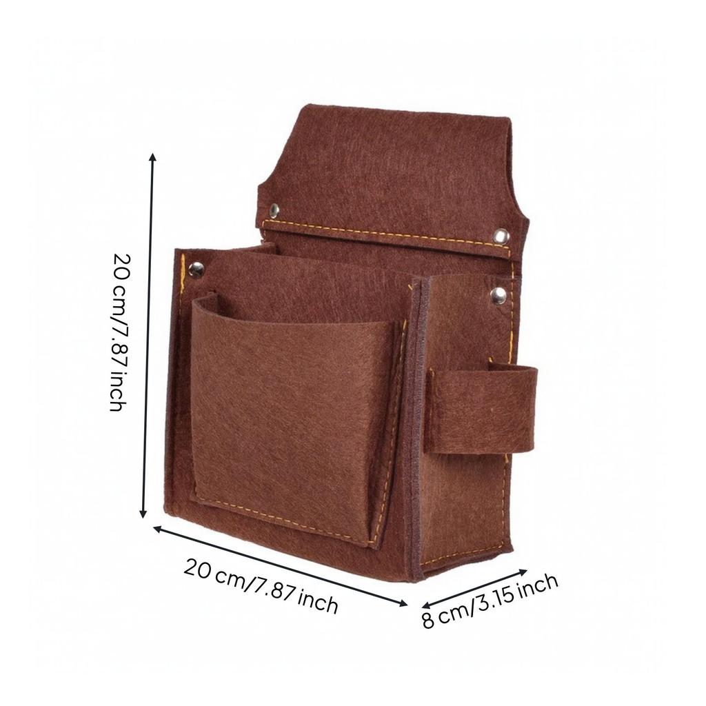 Thickened Tool Waist Pouch with Multiple Compartments Multi-Compartment