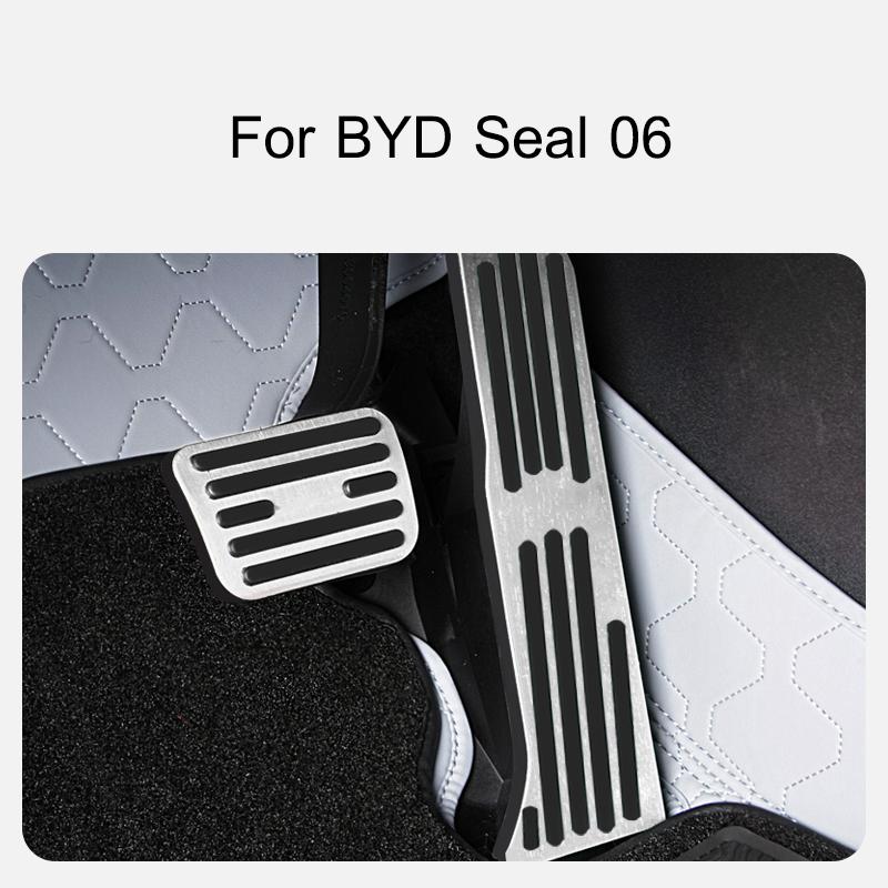For BYD Seal 06 DMi EV 07 DMi Accelerator Brake Pedal Aluminum Alloy Anti Slip Wear-resistant Foot Pedal Cover Car Accessories
