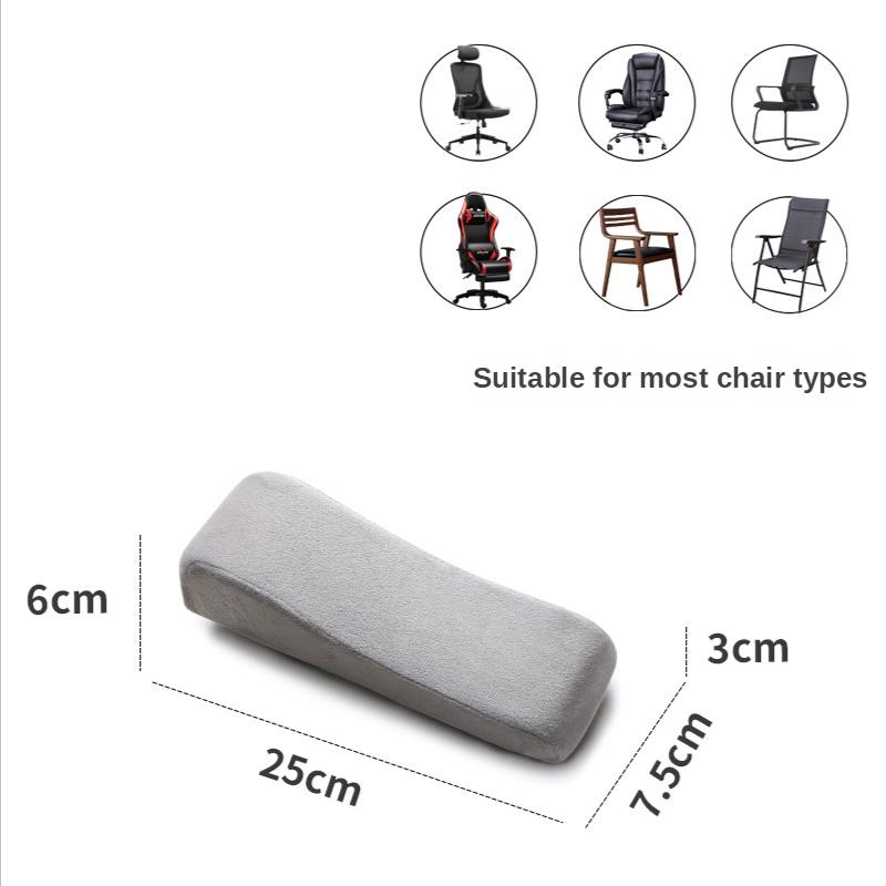 Office Chair Armrest Pad Elbow Pillow Comfortable Support Cushion Memory Foam Inner Core Sofa Cushion for Home Office Game Chair