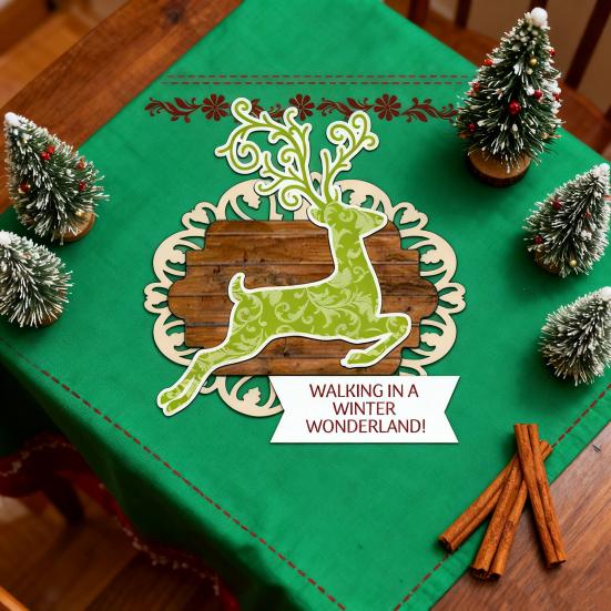 Christmas Themed Stamps And Cutting Dies Set for Card Making DIY Metal Die Cuts for Scrapbooking Invitations Holiday Cards Craft Supplies