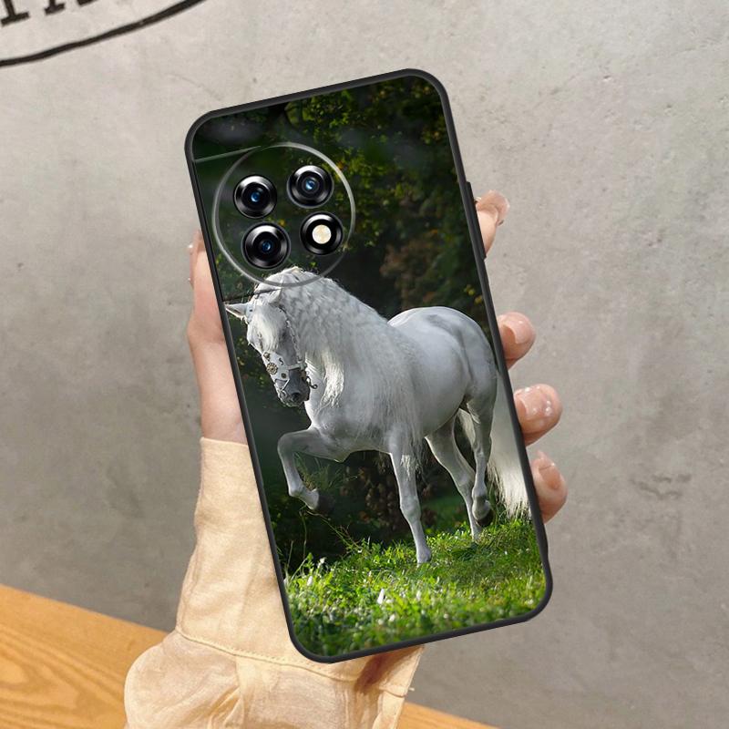 Horse Animal Case For OnePlus 15 15R 13 13R 13T 12 12R 11 10 10R 10T 8T Nord 5 CE 4 2 3 Lite N20 N30 Cover