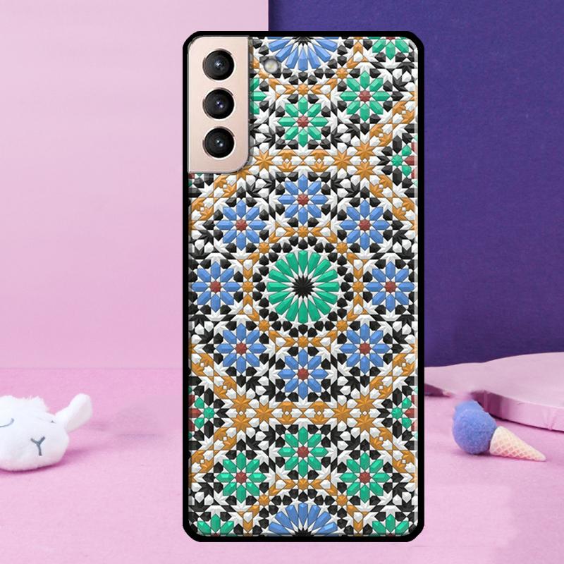 Moroccan Tile Phone Case For Samsung Galaxy S25 Ultra S24 Ultra S9 S10 S20 S21 S22 Plus S23 S24 FE Cover
