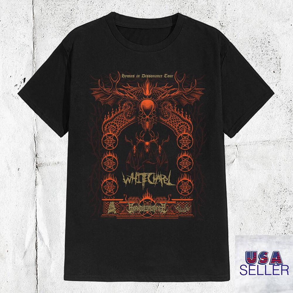 Whitechapel Stabwound Hymns in Dissonance Tour 2025 T Shirt Full Size S-5XL Unisex T-Shirt XXXL