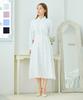 Salon De Seoul New Zenith Shirt Dress Long [White/Indy Pink/Light Blue/Black]