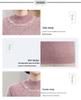 2025 New Style Mid-Neck Pure Wool Sweater with Embroidery for Middle-Aged & Elderly Women – Perfect for Autumn & Winter
