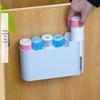 Double-Opening Wall-Mounted Kitchen Organizer for Garbage Bags & Fresh Film