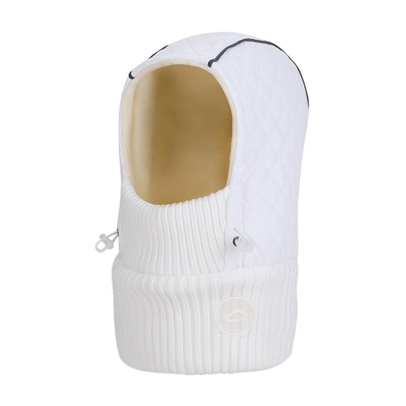 Winter Knit Hat Mask Balaclava With Fleece Lining For Outdoor Cycling And Cold Weather