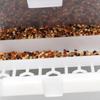 1 Set Bird Feeder Removable Transparent Plastic Parrot Hanging Automatic Feeder Garden Supply