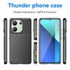 Thunder Series For Xiaomi Redmi Note 13 4G Case Twill Texture Thickened TPU Soft Phone Cover