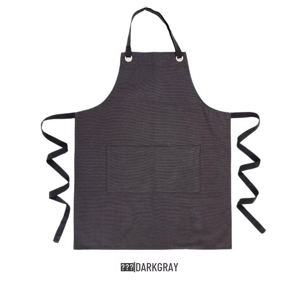 Cotton Canvas Waterproof Apron for Men & Women - Ideal for Commercial Kitchens