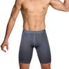 Mens Underpants Long Leg Boxer Shorts Seamless Trunks Antibacterial Fiber 4Pcs