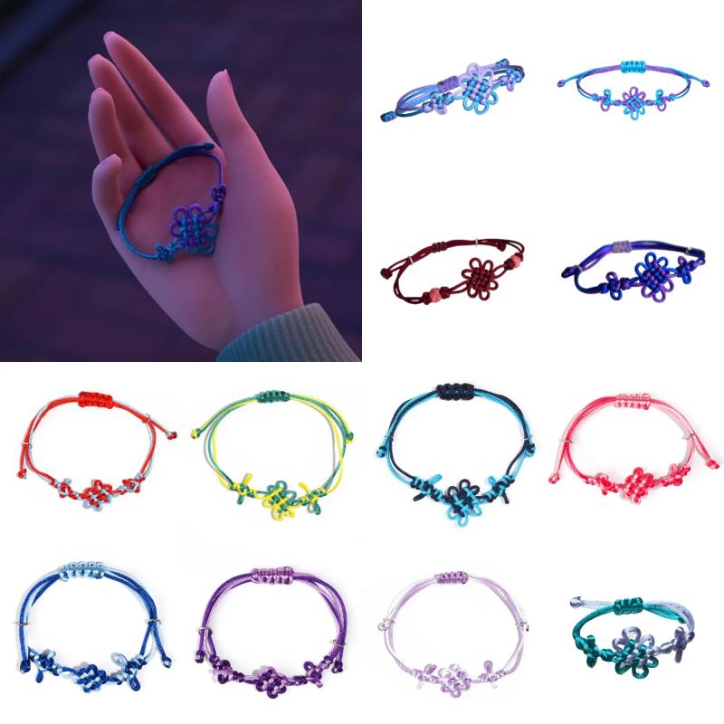 Anime Kpop Demon Hunters Rumi Cosplay Bracelet Handmade Woven Rope Chinese Knot Adjustable Bracelet Unisex Jewelry Accessories