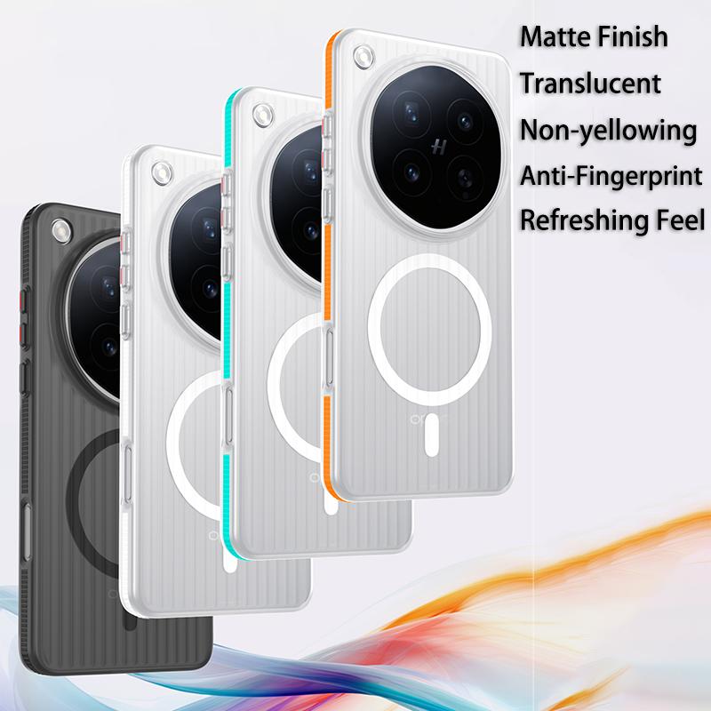 Für Oppo Find X9 Ultra Hülle Harte PC Matte Transparente Magnetische Anti-Fall Anti-Rutsch Anti-Fingerabdruck Schutz Rückabdeckung Schale