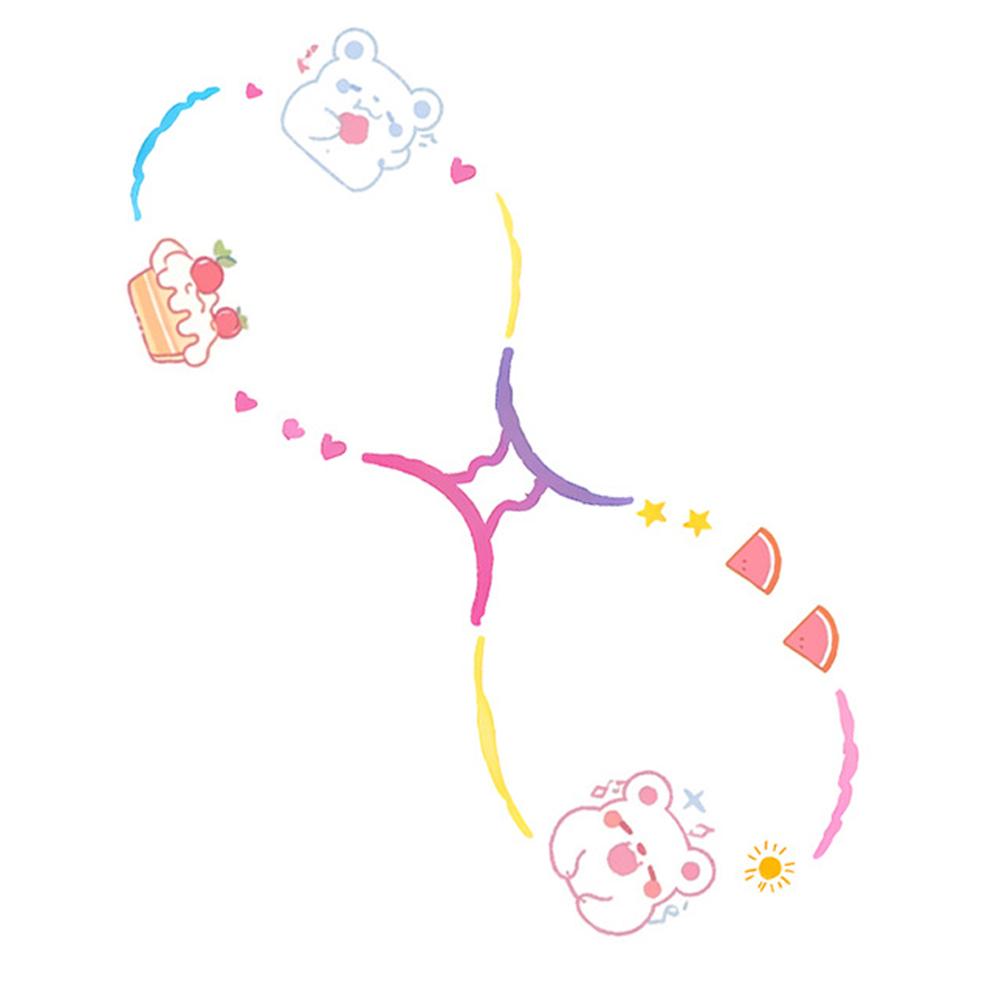 Zwölf bunte Tattoo-Aufkleber Wasserdicht Lang anhaltender Aufkleber Schlüsselbein Niedlich Damen V1U5