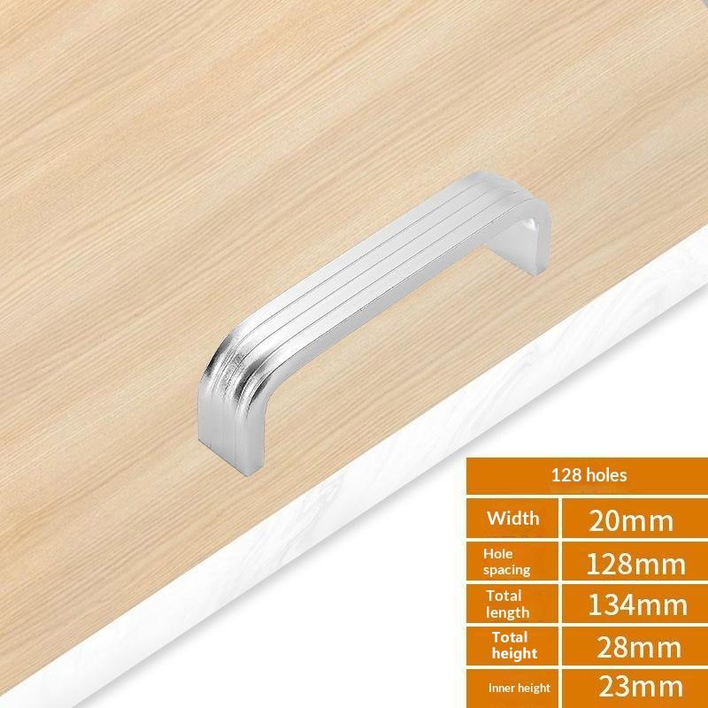 Aluminum Alloy Furniture Cabinet Door Handle Drawer Pulls Knobs Multi Size For Wardrobe Cupboard Home Decoration
